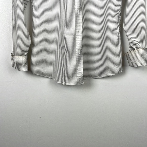 ROAR button down shirt women size L long sleeve striped western cotton 2 pockets - Picture 2 of 11